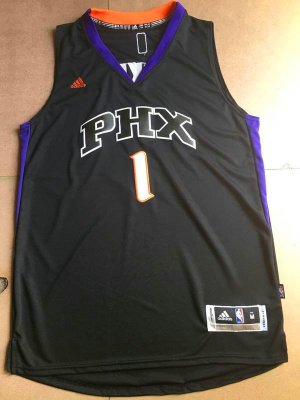 Maillot De Basket Phoenix Suns Devin Booker 1 Tissus Sportif Fans Edition Noir